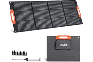 VEVOR 150W Foldable Monocrystalline Solar Panel, 23% Efficiency Portable ETFE Mono Solar Panel Charger with MC4 Output, Type-