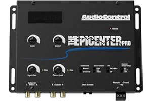 AudioControl The EPICENTER PRO Digital Bass Restoration Processor & Line Driver, Car Audio Bass Booster Enhancer with ACR-4 Dual Control Remote Knob