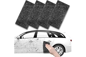PLLCJB 4PCS Nano Sparkle Cloth for Car Scratches, Nano Sparkle Cloth Car Scratch Remover, Easy to Repair Scratches, Multi-Purpose Nano Sparkle Cloth Easy to Repair Scratches,Paint Residues,Water Spots