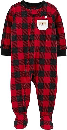 buffalo check infant pajamas