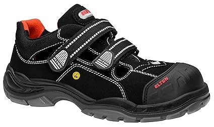 ELTEN Sicherheitsschuhe SCOTT Pro ESD S1P, Herren, sportlich, leicht, schwarz, Kunststoffkappe