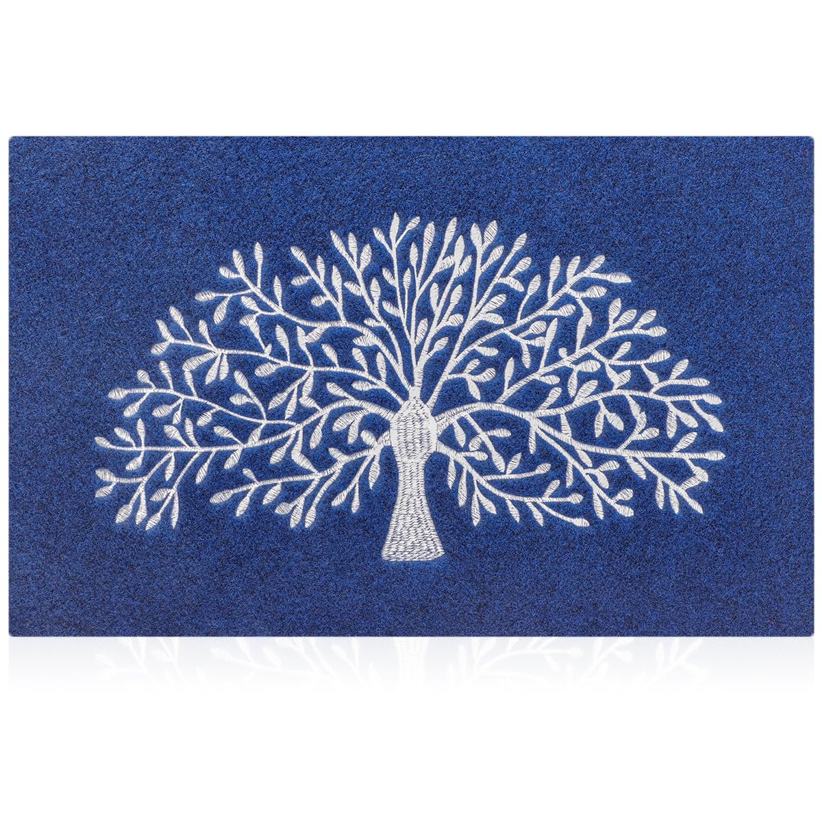 AOAOPQ Front Doormat for Indoor Outdoor Anthracite Red Heavy Duty Non Slip Entrance Rug Shoes Scraper Door Mat Washable Barrier Door Mat Blue