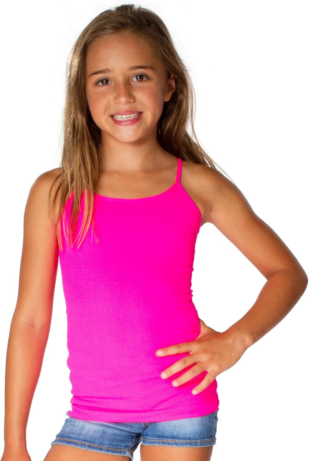Malibu Sugar Little Girls Camisole Cami Tank Tops for