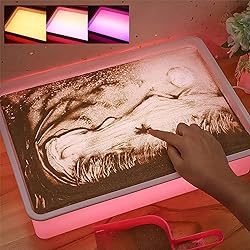 Odoorgames Sand Painting Light Box, Light Table for