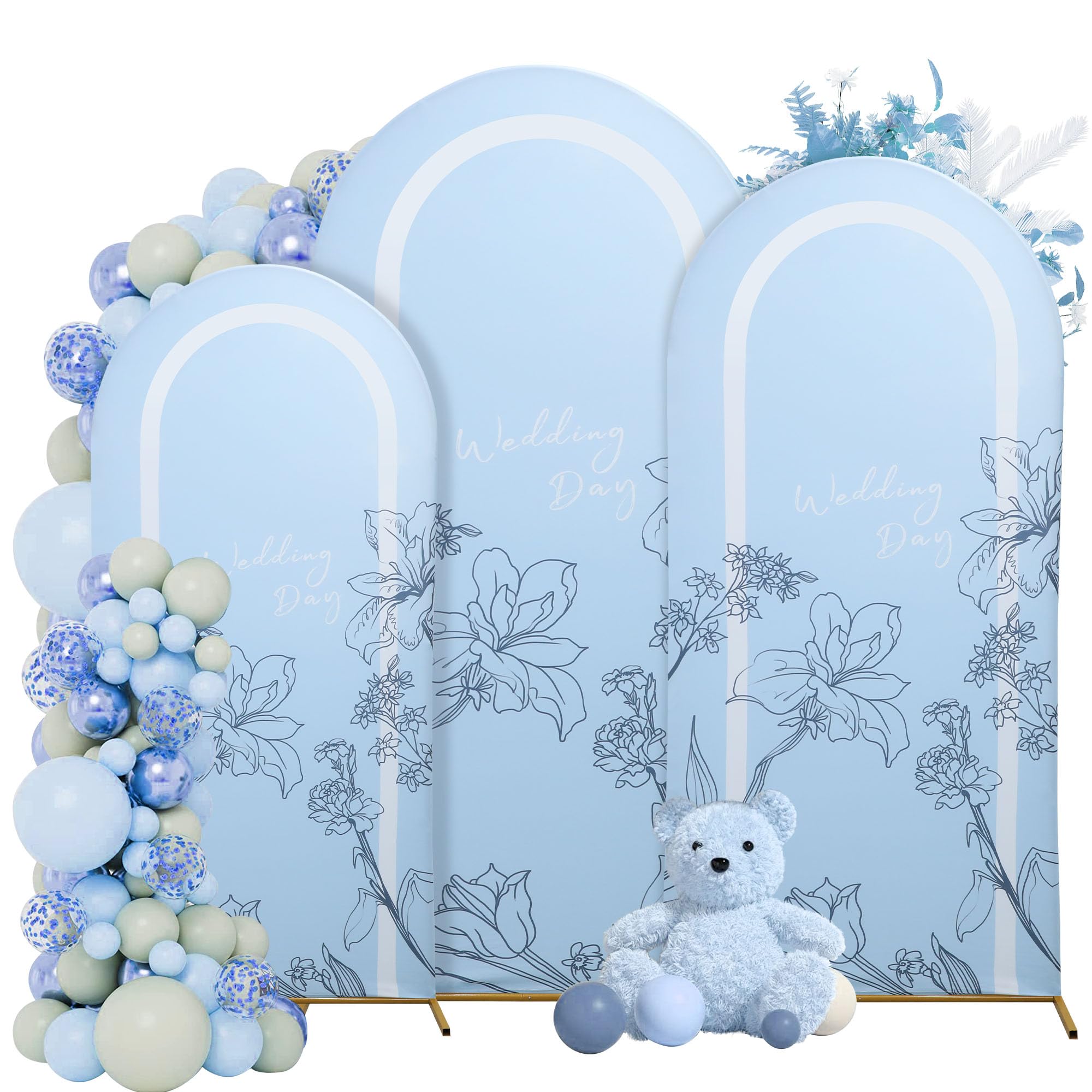 Wedding Arch Cover 7.2FT 6.6FT 6FT Spandex Arch
