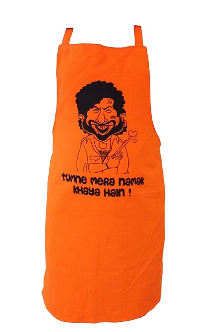 Eco Corner Gabbar Tribute Kitchen Apron - 100% Cotton/Printed/Quirky Quotes