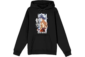 Bioworld Dragon Ball Super Goku Ultra Instinct Men's Black Sweatshirt