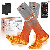 Heated Socks for Men Women APP Control Electric Heating Socks 7000mAh Rechargeable Battery Heate Thermal Socks for Winter Camping Fishing Cycling Skiing Hunting Hiking