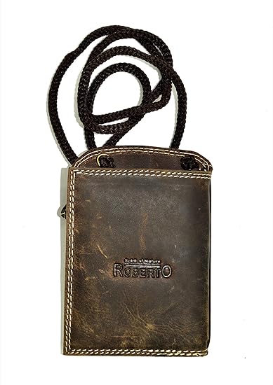 Echt Leder Brustbeutel Kindergeldbeutel Brusttasche