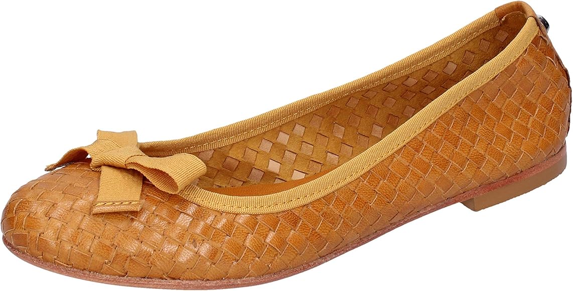 womens yellow flat shoes