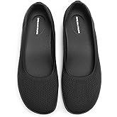 DREAM PAIRS Women's Ballet Flats Dressy Arch Support Wide Toe Box Knit Flats Comfortable Round Toe Slip On Travel Work Business Office Barefoot Shoes
