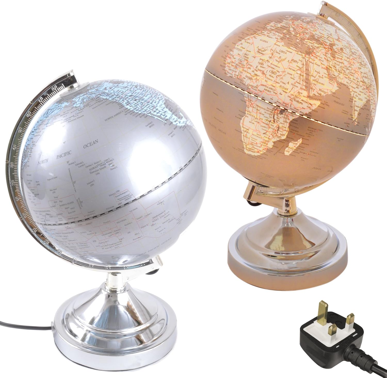 Revolving Globe Touch Lamp A Light Up Map of Earth Amazon.co.uk