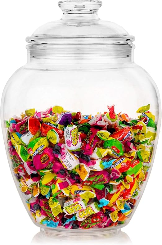 Modern Innovations 128Ounce Candy & Cookie Jar with Lid