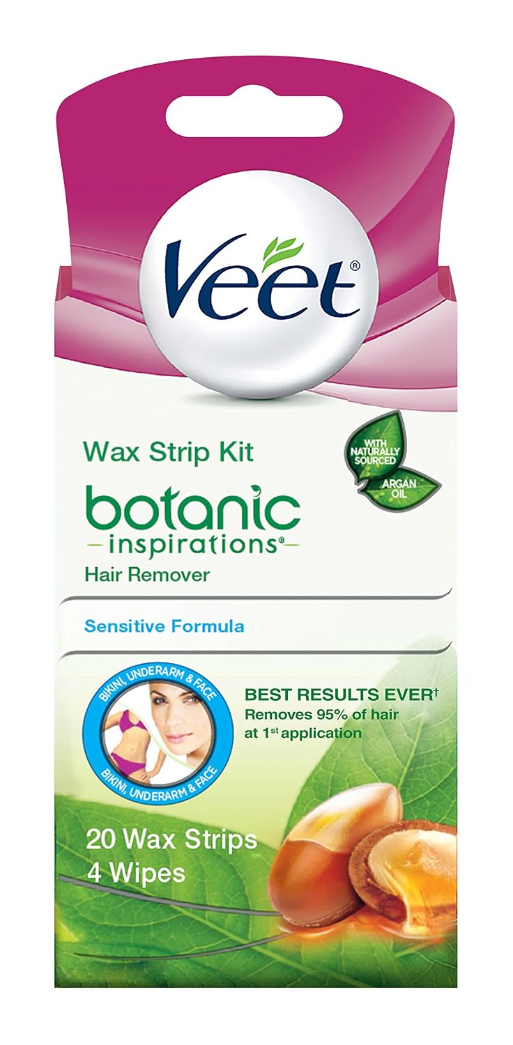 Veet facial and bikini wax strips 20 (062200773382)