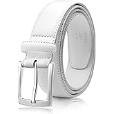 MILORDE Men's Genuine Leather Dress Belt, Handmade, 100% Cow Leather, Fashion & Classic Designs for Work Business and Casual