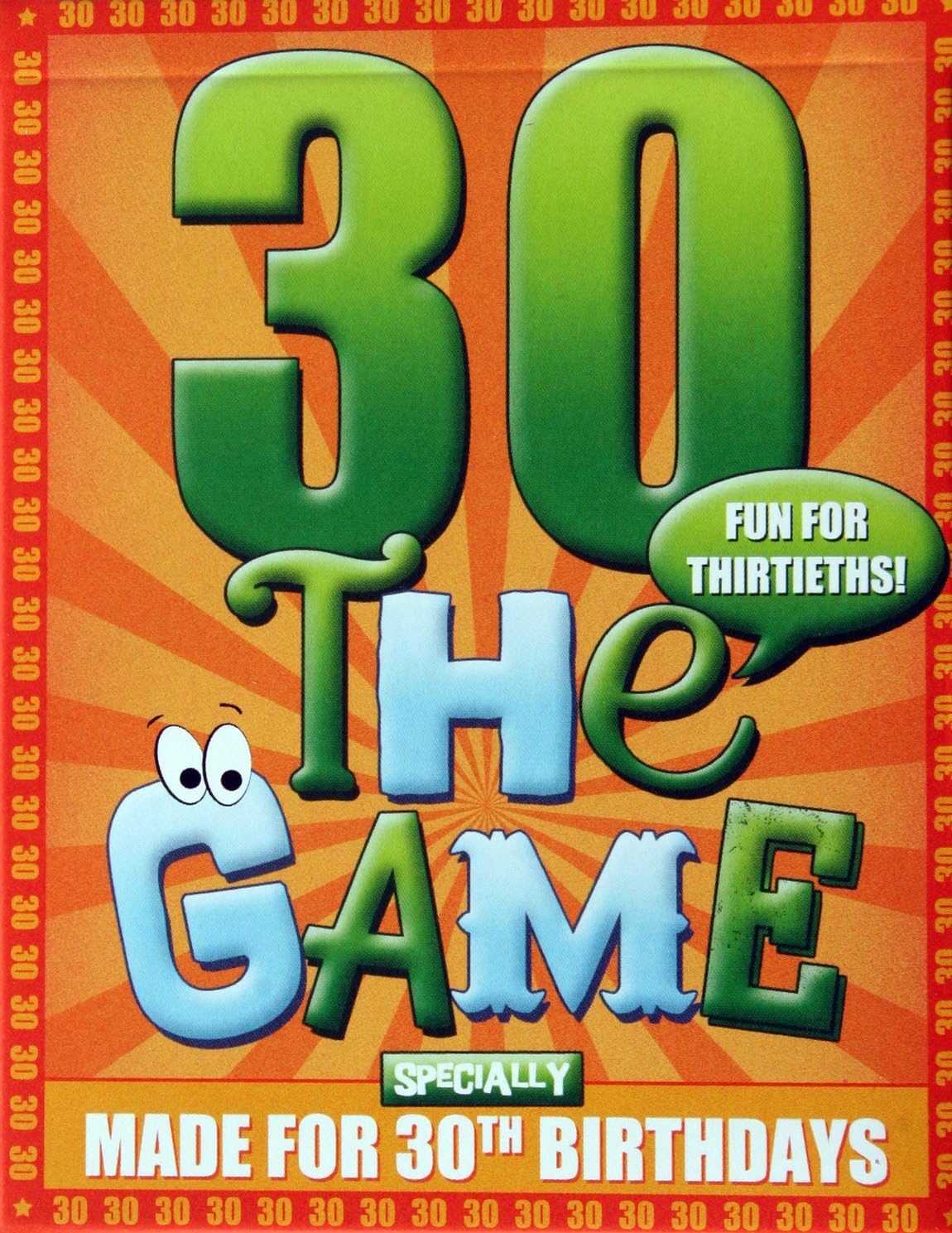 The 30th Birthday Game - a Little Present for Thirtieths, Includes Sheet of 30 Themed Gift Wrap