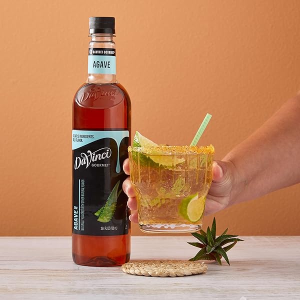 DAVINCI GOURMET NATURAL AGAVE SYRUP, 25.4 FLUID OUNCES (PACK OF 1)