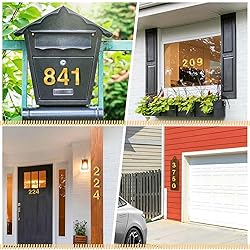 Ranslen 10 Pieces 3 Inch High House Numbers