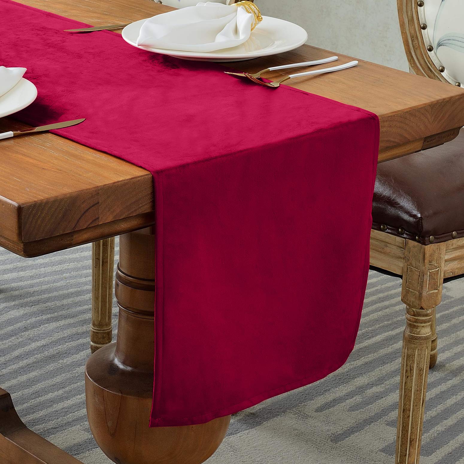 BALCONY & FALCON Table Runners Washable Table Runner for Kitchen Party Holiday Decoration Dining Room