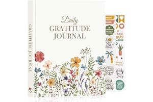 Lanpn Daily Gratitude Journal for Woman Men, 4 Month Affirmation & Mindfulness Planner, 7.8"x9.2" The 5 Minute Grateful Guide