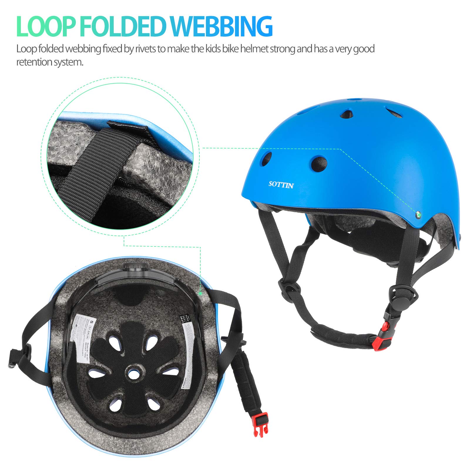 Toddler Helmet,Kids Bike Helmet 2-8 Years,Adjustable Helmets and Multi-Sport Safety for Cycling Skating Bicycle Skate Scooter for Boys Girls from Toddler to Youth,Childrens Bike Helmets
