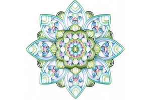 Uniquilling Quilling Kit, Paper Quilling Kits, 16 * 20-in Green Mandala Paper Filigree Kits with Quilling Tools& Using Manual, DIY Quilling Artwork Modern Wall Art for Living Room