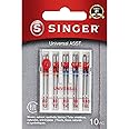 SINGER Regular Point Sewing Machine Needle, Size 80/12, 90/14, 100/16, 10-Count