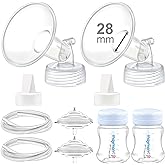 Maymom Pump Parts Compatible with Spectra S2 S1, 28mm Flange Tube Bottle Backflow Protector Valve, Not Original Spectra S2 Re