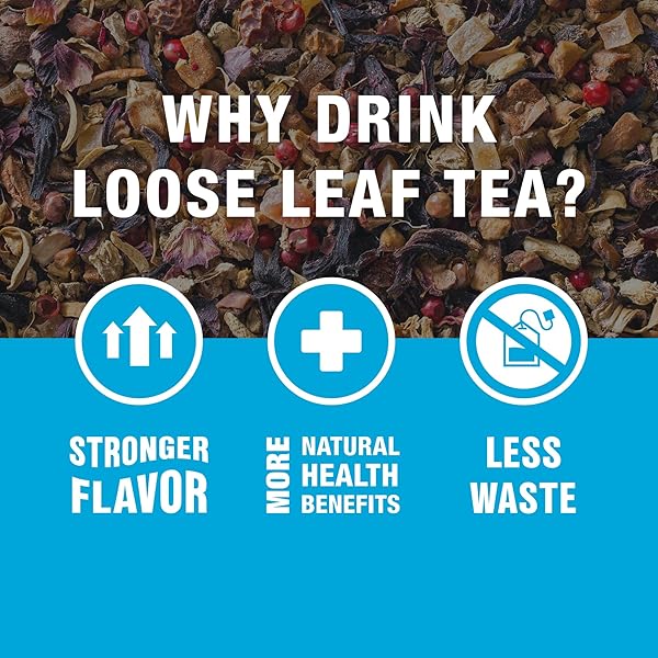 TIESTA TEA – GINGER SWEET PEACH | LOOSE LEAF | SPICY PEACH HERBAL TEA | TRANQUILITY NON-CAFFEINATED BLEND | BULK HIBISCUS LEAVES WITH CANE SUGAR | BREWS UP TO 50 CUPS | 6 OUNCE REFILLABLE TIN