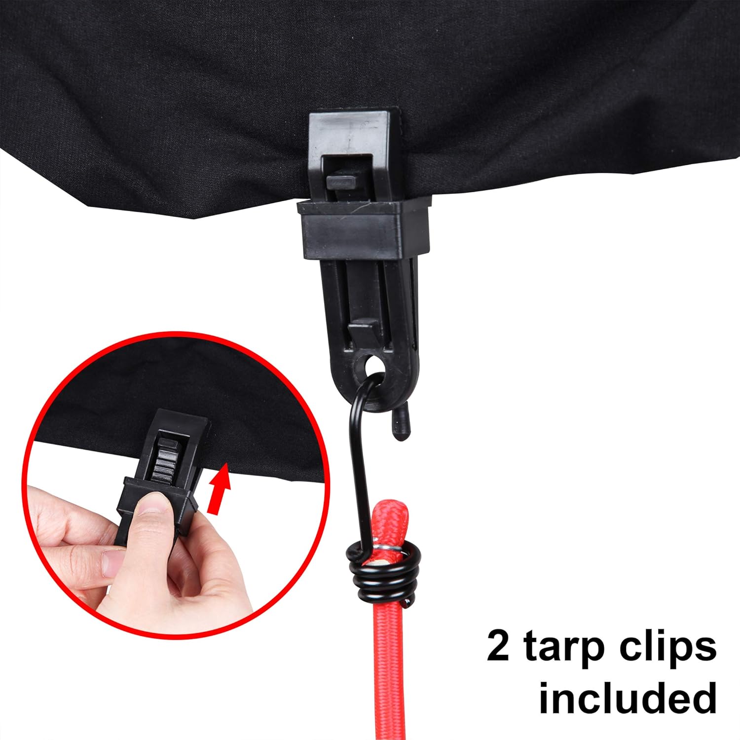 CARTMAN Bungee Cord 22pcs & Clamp 2pcs in Jar: Home Improvement