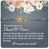 Sentimental Niece & Aunt Jewelry Gift Set, 925 Sterling Silver, Gift Ideas for Aunt from Niece, Meaningful Gift for Niece, Thank You Gift for Aunt