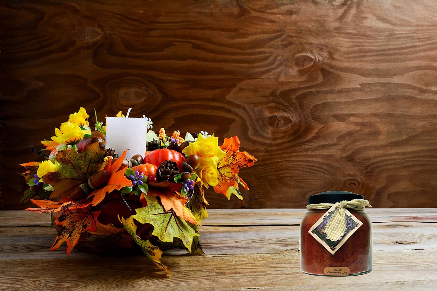 A Cheerful Giver Orange Cinnamon Clove 34 oz. Papa Jar Candle, 34oz: Home & Kitchen