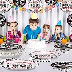 96 Pcs Need Four Speed Birthday Decorations