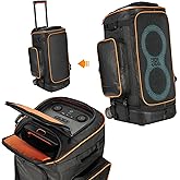 Jeachan Rugged Speaker Bag Carry Case Compatible With JBL Party Box 320, Portable Carry Bag Backpack