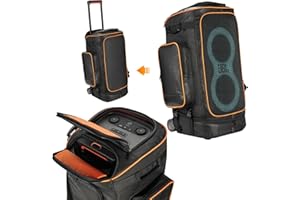 Jeachan Rugged Speaker Bag Carry Case Compatible With JBL Party Box 320, Portable Carry Bag Backpack