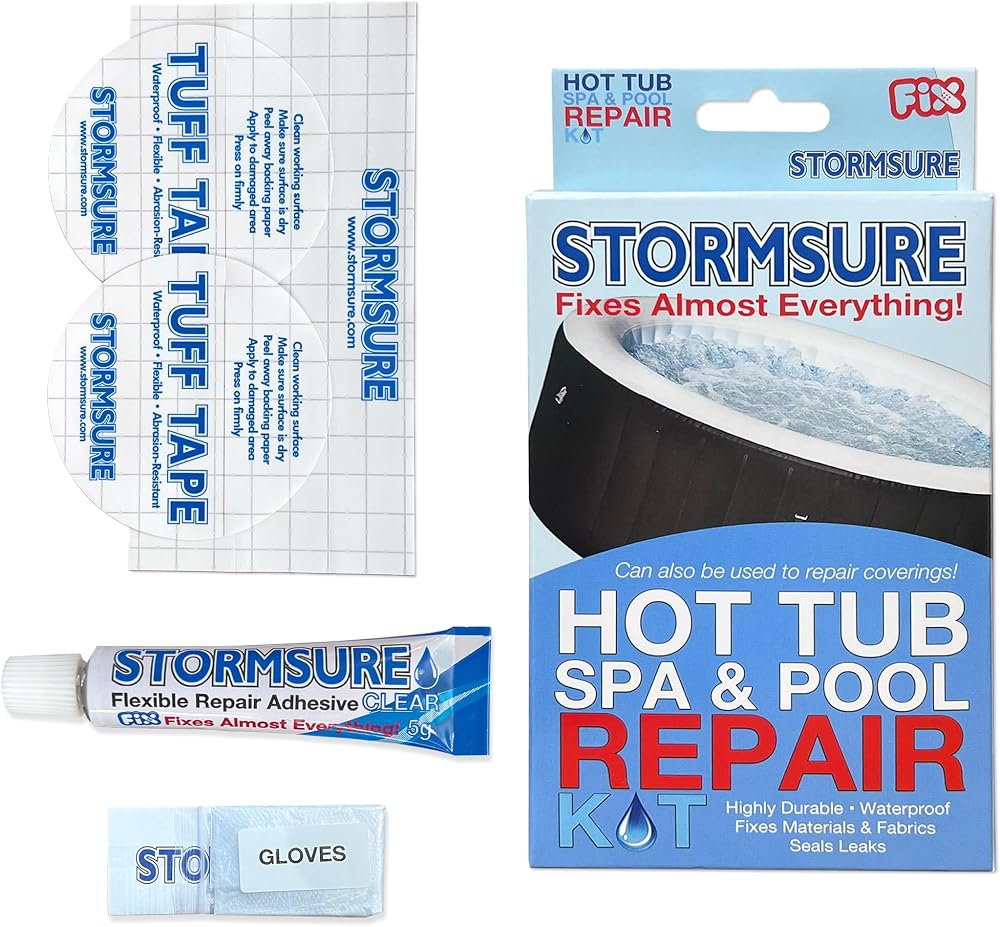 Stormsure Hot Tub Spa Pool Repair Kit Waterproof Temperature Resistant