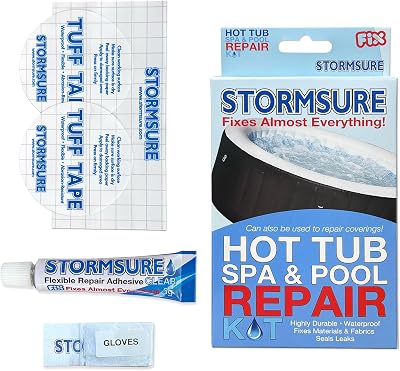 Stormsure Hot Tub Spa Pool Repair Kit Waterproof Temperature Resistant