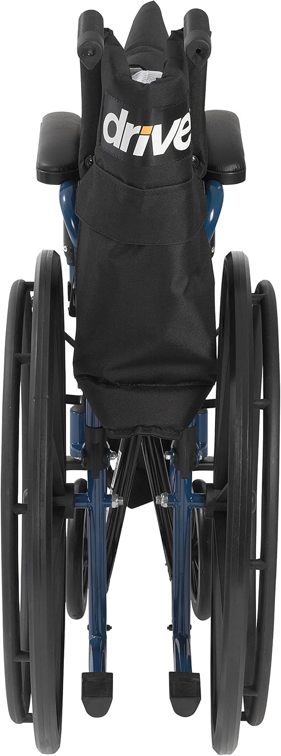 Drive Medical Blue Streak Wheelchair with Flip Back Desk Arms, Swing Away Footrests, 18 Inch Seat: Health & Personal Care
