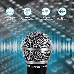 Pyle Microphone, Dynamic Cardioid, XLR Cable