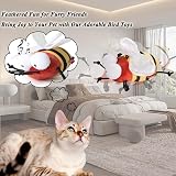Suhaco Interactive Cat Toy Melody Chaser Squeaky Bee Plush 14x7x4 cm view 3
