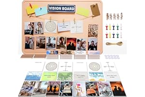 LXNUYYHYI 2025 Vision Board kit for Wall,Vision Boards for Adults,Vision Board Supplies,Dream Board-23.62''x11.8''x0.78''-All Required Small Accessories to Visualize The Life of Your Dreams
