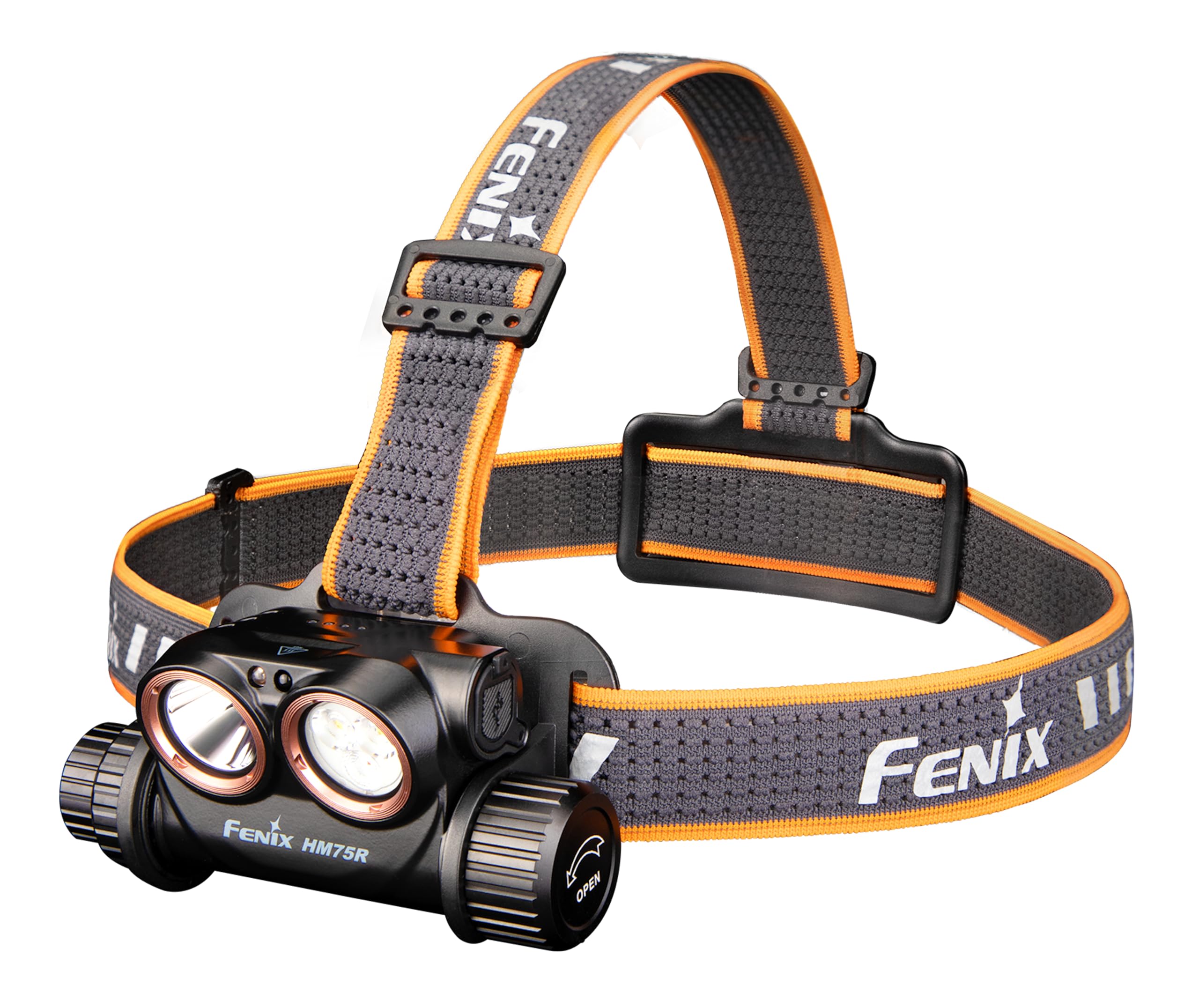 fenix HM75R SE Rechargeable Work/Industrial & Outdoor Headlamp | 1600 Lumen | 223m | 100 Hrs Max | Cool White Spot, Neutral White Flood and Red Beams | IP68