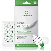 Dr.Melaxin S-ZINC ZERO-FIT Invisible Ultra Thin Pimple Patches for Face, Acne Patches 0.013mm Clear Zit Stickers Under Makeup with Sulfur, Salicylic Acid, AHA &amp; PHA, Korean Skincare, 72 Count