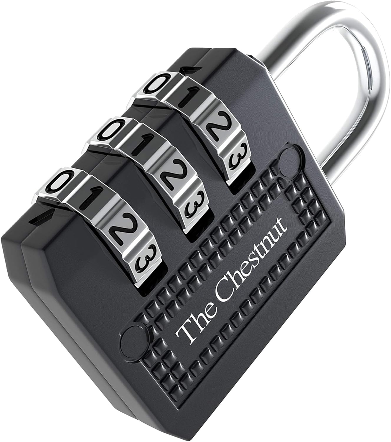 Padlock with 3 Digit Combination - Outdoor Weatherproof Combination Lock - Keyless Resettable Combo - for Luggage, Fence, Travel, Gate, Door, School, Gym, Sports, Toolbox, Case, Employee Lockers, Hasp - - 