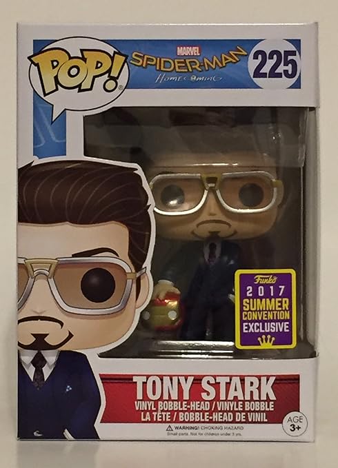 tony stark holding iron man helmet funko pop
