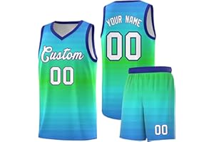 KXK Personalized Basketball Jersey Shorts for Men Women Youth Customize Gradient Athletic Set Print Name Number Logo
