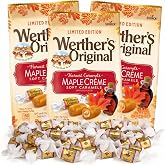 Maple Creme Soft Caramels, Individually Wrapped Candy, Pack of 3 | Great For Gift Baskets, Soft Chewy Texture, Candy Bowl Fillers, Easy to Share, Seasonal Fall Treats, 7.4oz Bags, 3 Pack