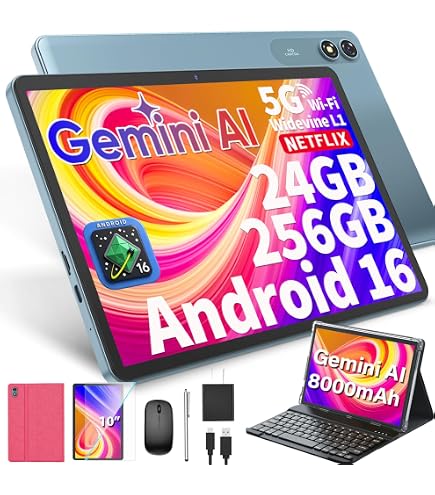 Amazon.com : Android 16 Tablet with Keyboard - 26GB+256GB+2TB