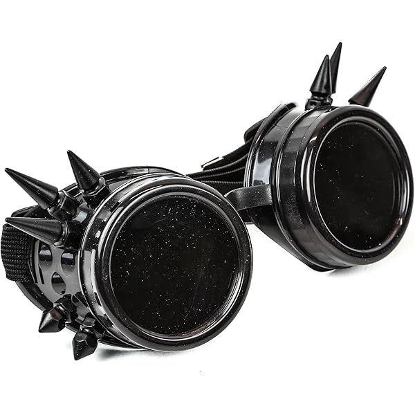 Occhiali Da Sole Gotici Steampunk Blu Per Cosplay E Feste - Foto 8