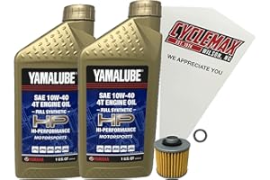 Cyclemax Full Synthetic Oil Change Kit fits 2006-2023 Raptor Yamaha Raptor 700